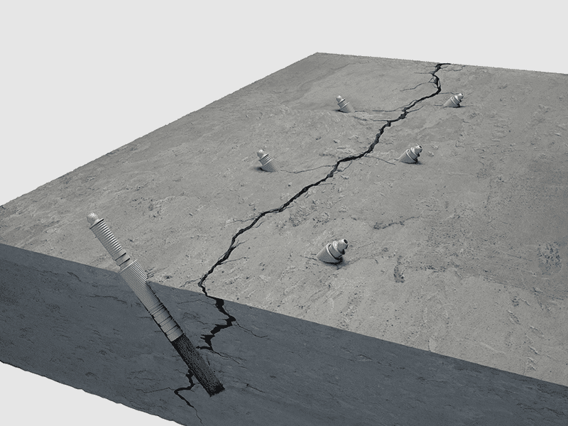 Concrete crack repair inject