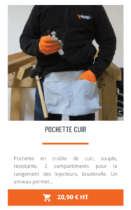 pochette cuir MABI