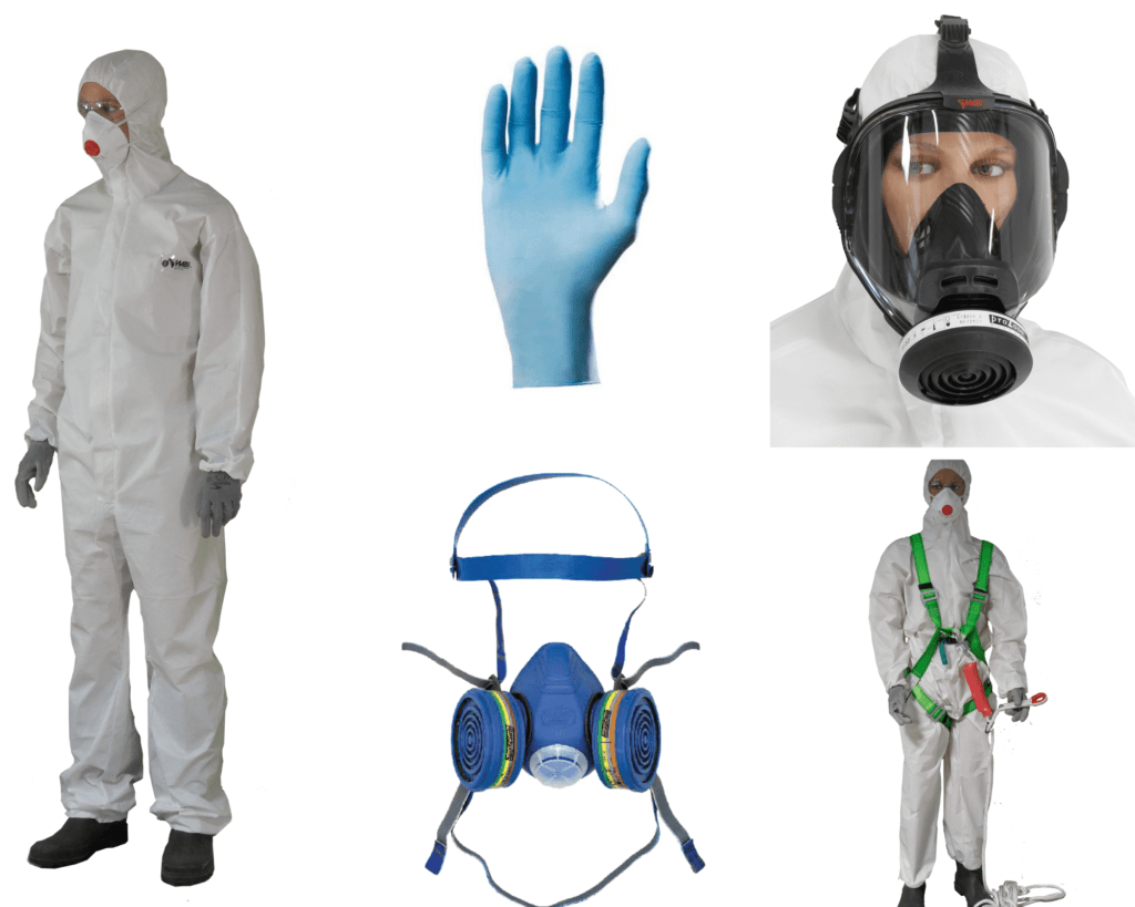 equipement protection individuel combinaison masque gants