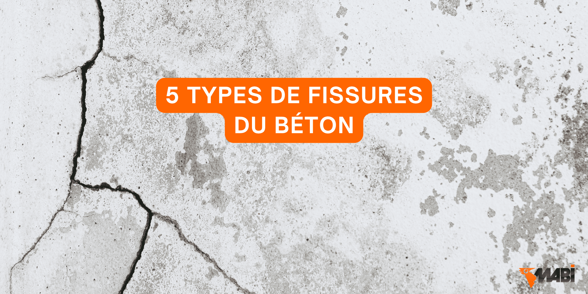 5 types de fissures du béton